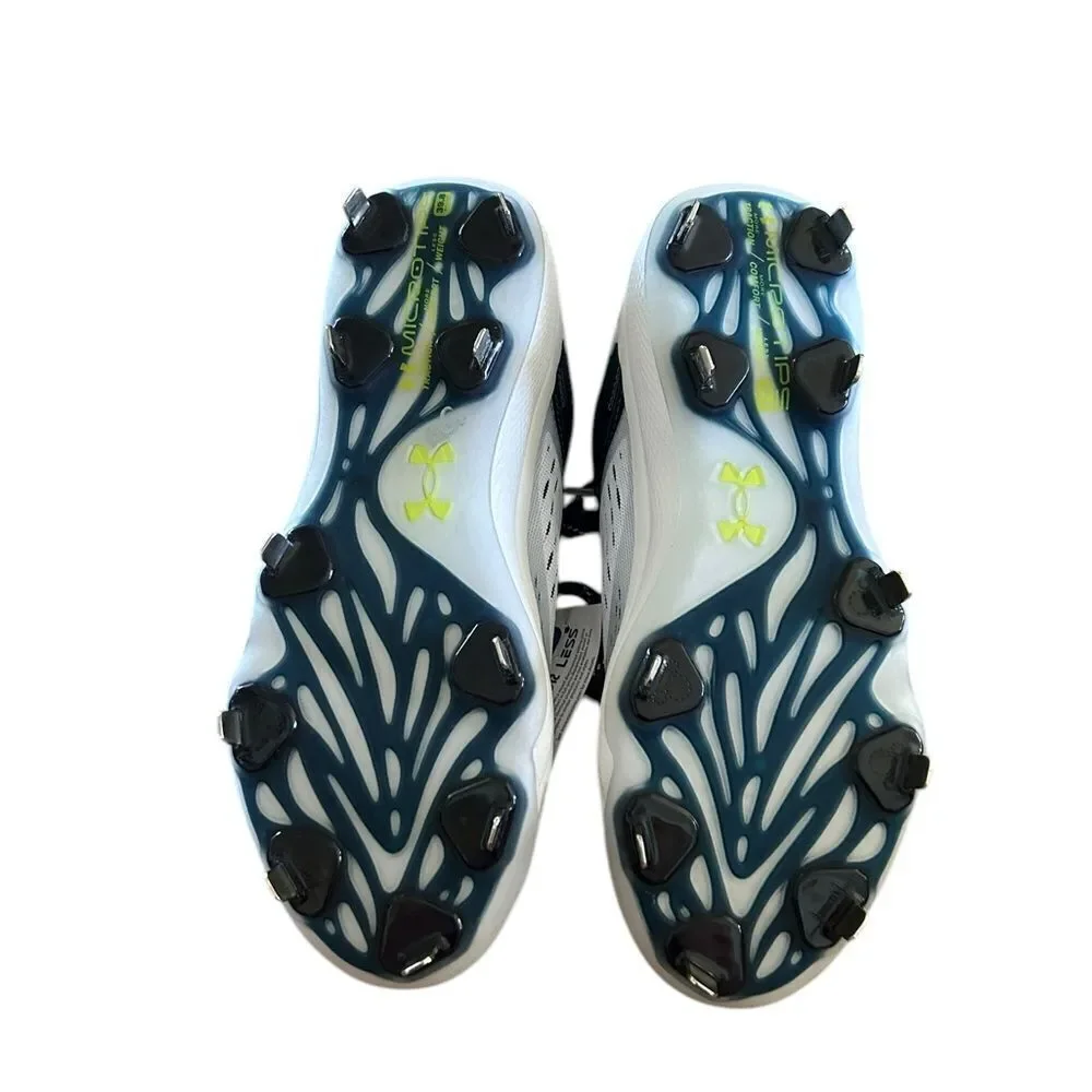 Under Armour Men's Yard Low Turf Baseball Shoe, Royal White‎ & Blue New